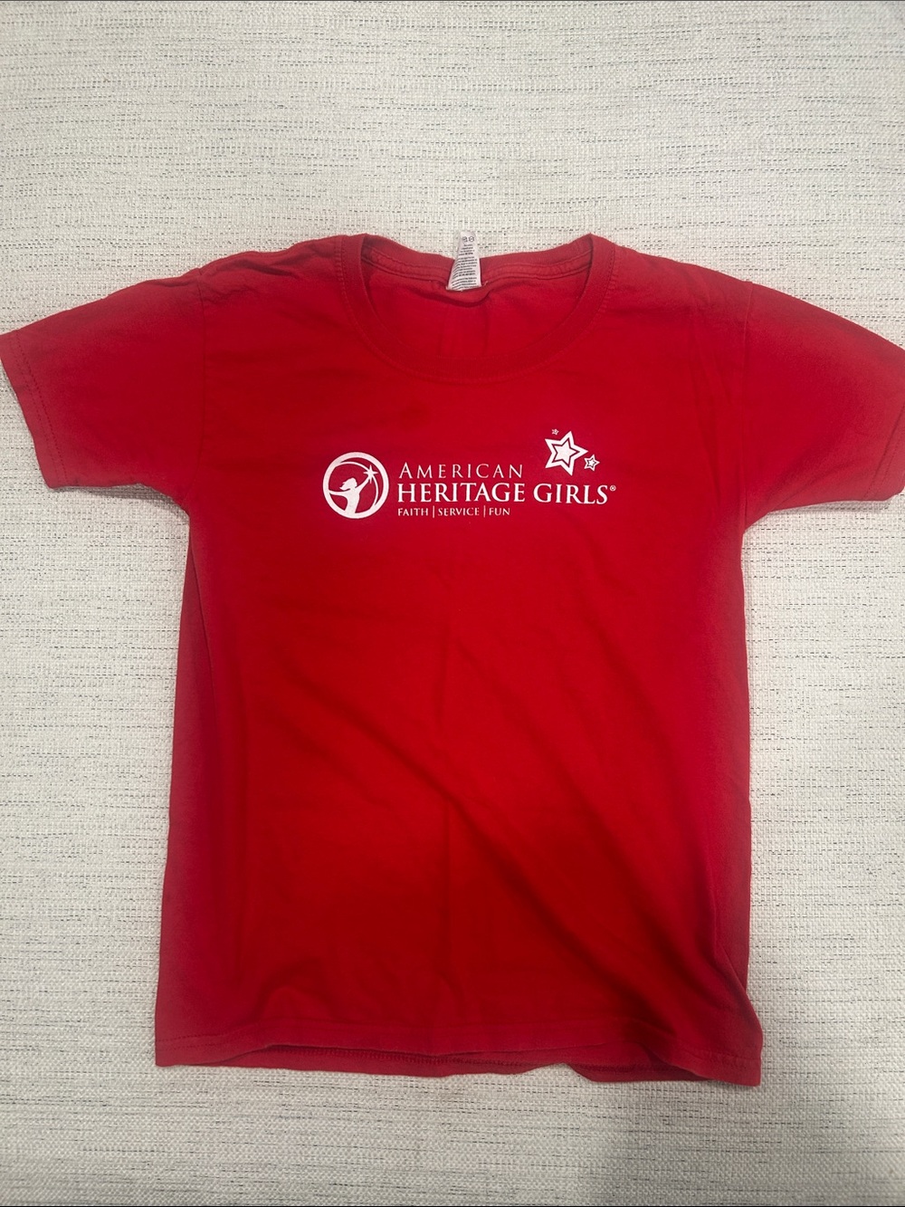 Red American Heritage Girls Tee